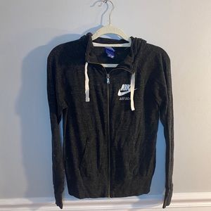Dark grey Nike zip up !